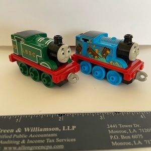 2 DieCast Gullane Mattel 2013 Thomas The Train Engines BHR65 K13A and J39A 3"